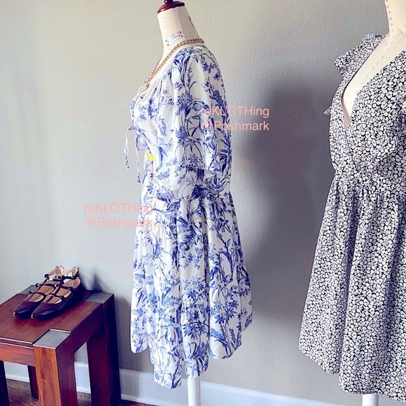 ❌SOLD❌ H&M Floral Raglan-sleeved Adorable Dress - Picture 8 of 14